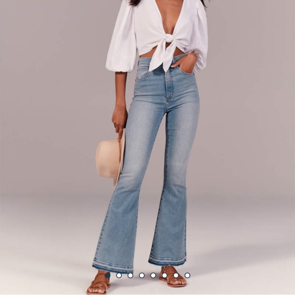 Abercrombie & Fitch Ultra High Rise Flare Jeans